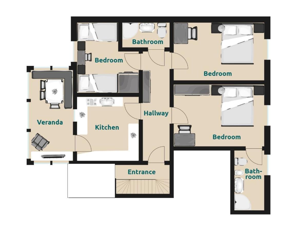 Villa Alpina Apartments Santa Cristina Val Gardena Ngoại thất bức ảnh